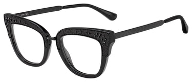 Designer Women Jimmy Choo Eyeglasses: JC237 - Nude- SpecSMART Eye Clinic (Diagonal View)